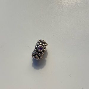 THREE Pandora lavender spacer charms